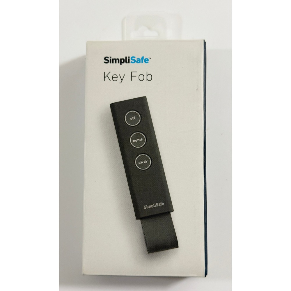 SimpliSafe Key Fob Unisex OS Black Home Security Remote Panic Button KF3000